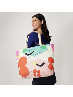Fastrack - Women Floral Printed Large Tote Bag Fits Upto 15" Laptop