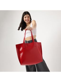 Fastrack - Women Luscious Red Party Tote Bag Fits Upto 14" Laptop