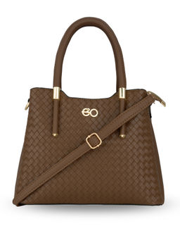 E2O - Brown Solid Handbag