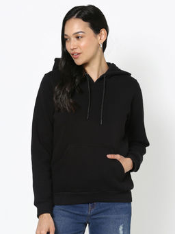 Bewakoof - Women's Black Hoodies