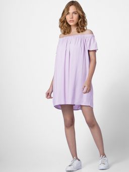 ONLY - Women Solid Purple Dress