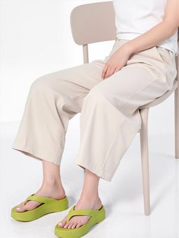 Carlton London - Women's Elevated Jelly Platform Thong Sandals