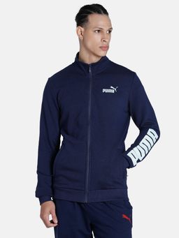 Puma - Hooded Fullzip Mens Blue Jacket