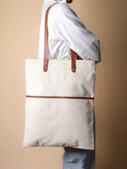 The Bicyclist - Off-White Daily Canvas Tote