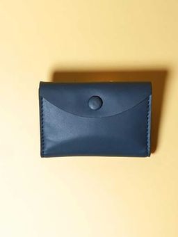 The Bicyclist - Navy Blue Slim Card Wallet For Men