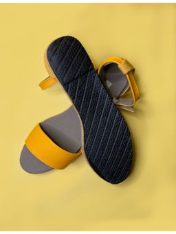 Misfit Panda - Yellow Solid Espadrille Sandals