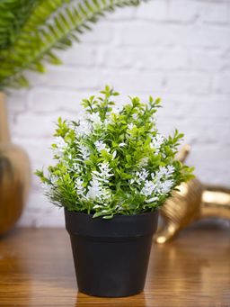 Voncasa - White Flower Artificial Potted Plant