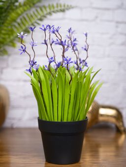 Voncasa - Purple Flower Decorative Artificial Potted Plant