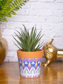 Voncasa - Agave Artificial Potted Plant - Mandala Style