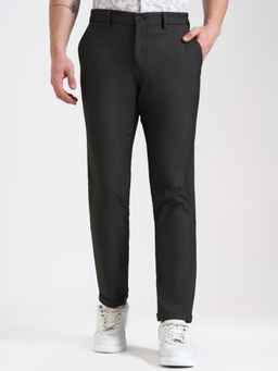 JadeBlue - Dark Olive Slim Fit Casual Trouser