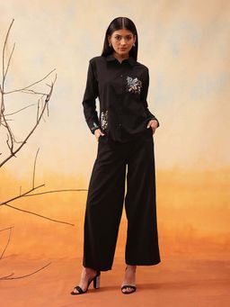 INDO STREET - Black Embellished Co-Ord Set