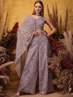 INDO STREET - Lavender Floral Print Co-Ord Set