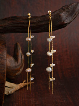 E2O - Gold Tassel Earrings For Women