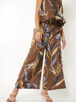 max - Brown Women Printed Palazzo