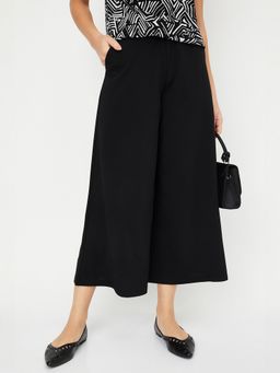max - Black Women Solid Palazzo