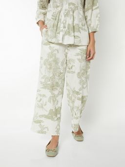 max - White Women Printed Palazzo