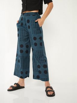 max - Blue Women Printed Palazzo