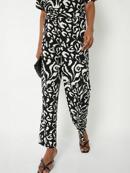 max - Black Women Printed Pant