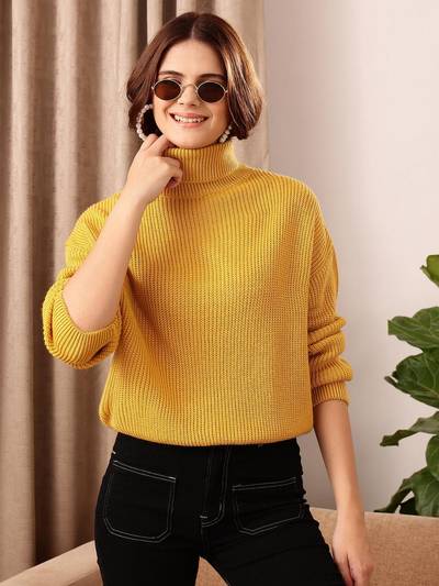 Mustard Turtle Neck Sweater