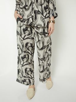 max - Off White Women Floral Print Palazzo