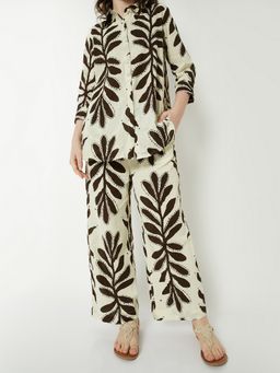 max - Off White Women Printed Palazzo