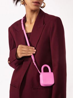 Twenty Dresses by Nykaa Fashion - Pink Solid Coin Bag