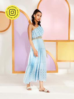 BOHO-CHIC By Sukriti Jain - Powder Blue The Somerset Maxi Dress
