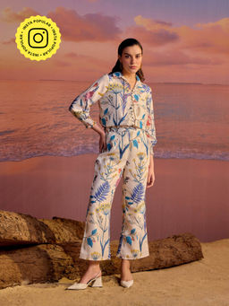 BOHO-CHIC By Sukriti Jain - Printed Top and Pants (Set of 2)