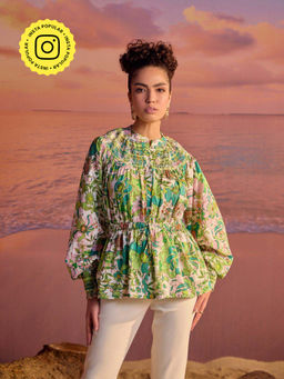 BOHO-CHIC By Sukriti Jain - Pastel Hue Dainty Smoked Top