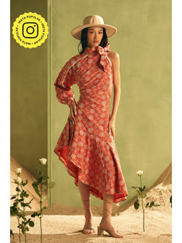 BOHO-CHIC By Sukriti Jain - Red Flattering Eyelet Dress
