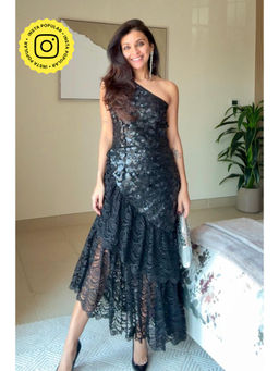 BOHO-CHIC By Sukriti Jain - Black The Lumiere Sequinned Dress