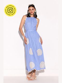 BOHO-CHIC By Sukriti Jain - Blue The Sienna Maxi Dress