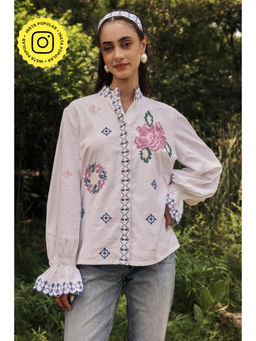 BOHO-CHIC By Sukriti Jain - White The French Riviera Top