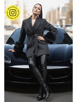 BOHO-CHIC By Sukriti Jain - The Marino Wrap Jacket