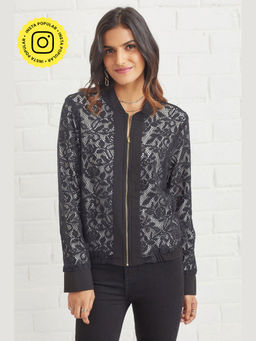 BOHO-CHIC By Sukriti Jain - Lace Bomber Jacket