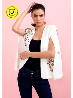 BOHO-CHIC By Sukriti Jain - Daintly Embroidered Cape Jacket