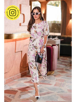 BOHO-CHIC By Sukriti Jain - Sharnamli In Our Dainty Spring Hues Midi Dress