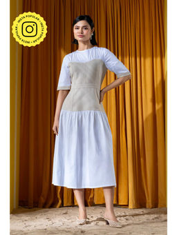 BOHO-CHIC By Sukriti Jain - Beige The Seoul Midi Dress