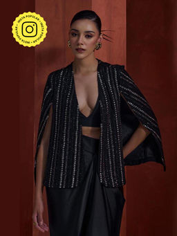 BOHO-CHIC By Sukriti Jain - Womens All About Glam Hand Embellished Cape