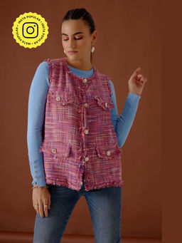 BOHO-CHIC By Sukriti Jain - Womens La Jolie Tweed Blazer