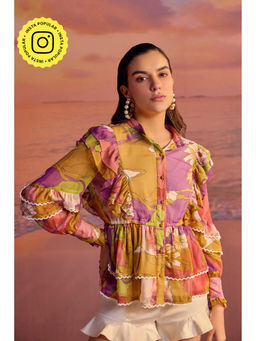 BOHO-CHIC By Sukriti Jain - Mustard Love Cabo Shirt