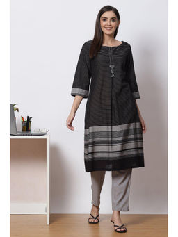 Biba - Black Flared Kurta