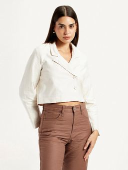 Levi's - Off White Women's Cropped Jacket