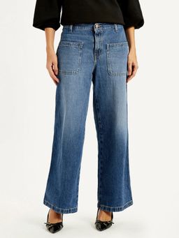 Levi's - Women'S Mid Rise Wide Leg Blue Jeans