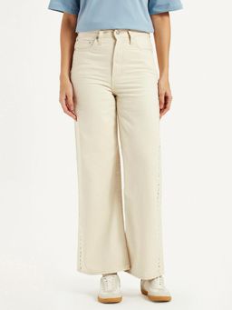 Levi's - Women'S High Rise Wide Leg Cream Jeans
