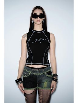 Bonkers Corner - Black Star Code Tank Top for Women