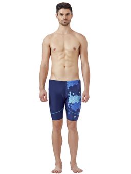 Veloz - Hexagon Sun-protech Quick Drying Anti Chafing Jammer-Navy Blue