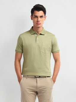 Arrow - Solid Cotton Polo T-Shirt