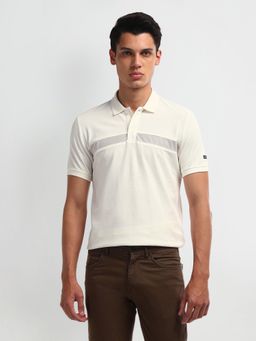 Arrow Sports - Horizontal Solid Cotton Polo T-Shirt