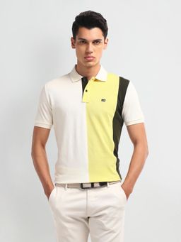 Arrow Sports - Colour Block Cotton Polo T-Shirt